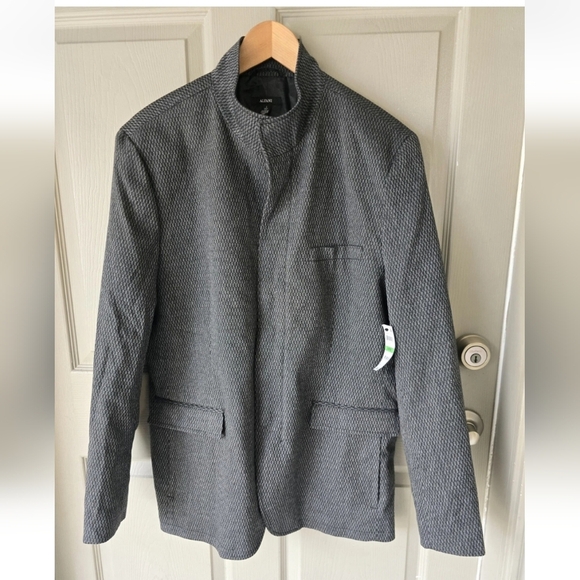 $139 Alfani Long Sports Coat Sz L Women Black Boulder  Zip Snap Buttons Jacket - Picture 3 of 11